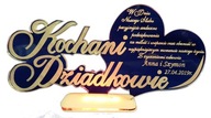 PODZIĘKOWANIA GRAWEROWANE DLA BABCI ŚLUB LED 4 KOLORY