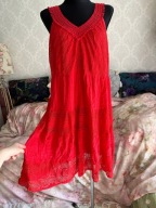 SUKIENKA FALBANKI wygodna jesień modna wiosna rozkloszowana oversize