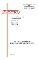 SIPMA Z-276...Z-279/1 - instrukcja obsługi, katalog części pras (1995)