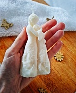 Świeczki dla Mamy, świąteczna świeczka sojowa Matka z córką na Święta