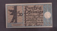 Niemcy - Berlin - banknot - 50 Pfennig 1921 rok - Bezirk 11