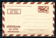 A56086)Austria: Aerogram, Samolot