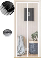 Moskitiera magnetyczna na drzwi ochrona przed owadami 100x205cm biała