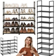 SZAFKA REGAŁ PÓŁKA NA BUTY METALOWA CZARNA DUŻA ORGANIZER MODUŁOWY LOFT