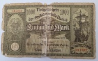 Banknot 1000 marek Danzig