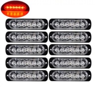 OBRYSÓWKA CZERWONA STROBOSKOP LAWETA TIR 6 LED