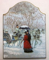 Robótkownia Obrazek 15x20x1cm Zimowy spacer