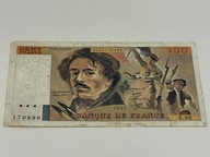 Francja 100 franków 1991 P#154 stan VF+ DELACROIX