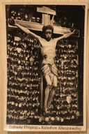 WARSZAWA. JEZUS Cudowny Chrystus w Katedrze, CIEKAWE STARE ZDJĘCIE