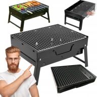 GRILL TURYSTYCZNY SKŁADANY PRZENOŚNY WALIZKA MAŁY WĘGLOWY OGRODOWY