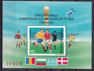 1990 Rumunia Italia 90 MŚ w piłce nożnej Mi blok 260 **