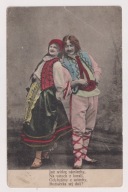 Piosenki POLSKIE Typy Ludowe 1906r. ? RECZNIE Kolorowana l811