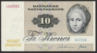 Dania 10 koron 1972 - A - stan bankowy UNC -