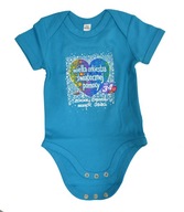Body WOŚP - niebieskie, Rozmiar 3-6m, 60-66cm, 34. finał WOŚP