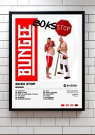 Bungee „BOKS STOP” |Prezent album rap ozdoba na ścianę plakat A3
