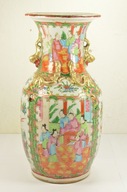 WAZON CHINY KANTON XIX w. PIĘKNA PORCELANA RZADKI