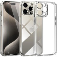 ETUI DO IPHONE 15 PRO MAX PLECKI WZMACNIANE ANTI SHOCK CLEAR CASE + SZKŁO
