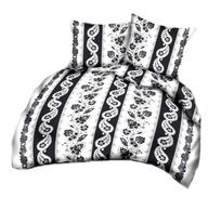 Pościel kora lux 140x200 + 1x70x80 guzik K 311 Elegancja szara