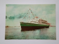 Statek M/S BATORY - pocztówka z 1965