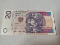 20 zł 2016 menniczy banknot seria BR4064046