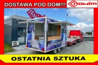 Przyczepka gastronomiczna wyposażona lody 3,5 m lodziarnia budka z lodami
