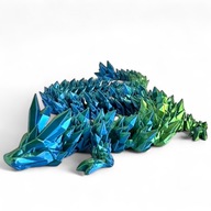 Smok 3D Dragon Figurka smoka Kryształowy Magic smok 60cm Dekoracja pokoju