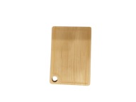 Drewniana deska prostokątna z rowkiem i zawieszką 26x17,5cm