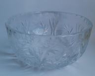Salaterka miseczka KRYSZTAŁOWA z gwieździstym szlifem ORYGINAŁ