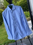 5 Koszula Jeff Banks niebieska artystyczne subtelne kwiaty rozmiar M