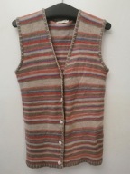 JULIETTE CASUAL KAMIZELKA WEŁNIANA HIPPIE BOHO S\M