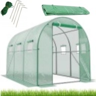 TUNEL FOLIOWY OGRODOWY 2X3M 6 OKIEN ZIELONY + PLANER GRATIS