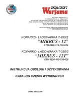 Warfama Mikrus 12/12T- instrukcja obsługi, katalog części koparko-ładowarki