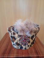 Czapka szlachecka ze sztucznym futrem