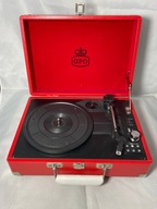 Gramofon GPO Attache czerwony walizkowy przenośny