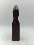 Mnich w kapturze - rzeżba z dreana Francja - bardzo ładny vintage - 28cm