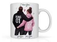 Kubek z nadrukiem na prezent na urodziny Walentynki