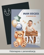 Foto Magnes Magnesy ze Zdjęciem Podziękowania dla gości Roczek 7x9cmI 1szt