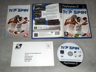 TOP SPIN PS2 2K SPORTS NAJLEPSZY TENNIS TENIS PLAYSTATION 2 3xANG