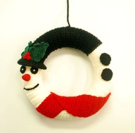 Zawieszka wianek ozdoba na okno szydełkowa 22cm (Z229)