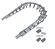 Zestaw torów konstrukcyjnych 222 szt TORY DO LEGO CITY 60197,60198,60205