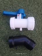 Zawór do zbiornika IBC MAUZER MAUSER 1000l+ kolanko