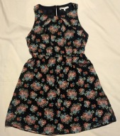 sukienka w kwiaty damska 38 LOOK zwiewna wymiary w opisie