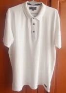 Koszulka męska polo bawełniana biała XL Daniel De Prato