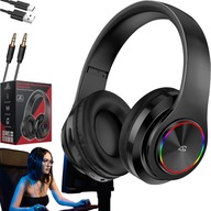 SŁUCHAWKI BEZPRZEWODOWE GAMINGOWE NAUSZNE Z MIKROFONEM B39 BLUETOOTH RGB