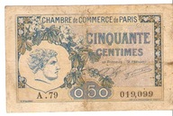 Francja 50 Centimes 1920 Izba Handlowa w Paryżu