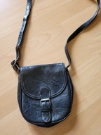 VINTAGE torebka skórzana skóra podkowa