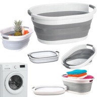 KOSZ NA PRANIE MISKA SILIKONOWA SKŁADANA DUŻA DLA PSA DO WANNY ŁAZIENKOWA