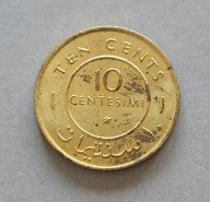 SOMALIA 10 CENTESIMI 1967