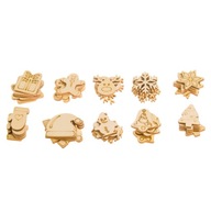 50x Dekory ozdoby scrapki Boże Narodzenie Święta MIX