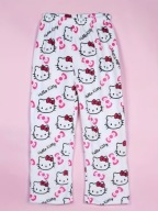 Prezent na Dzień Kobiet Spodnie Hello Kitty Y2K Piżama